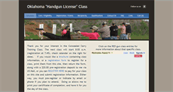 Desktop Screenshot of oklahomagunclass.com