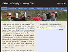 Tablet Screenshot of oklahomagunclass.com